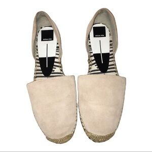 DolceVita Ciara D’Orsey Espadrille Woven Suede Cap-toe Beige 10